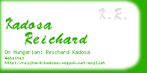 kadosa reichard business card